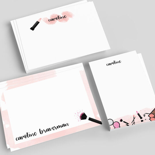 Makeup Flat Note Card Collection